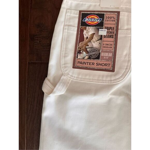 NWT Dickies White Painter Shorts - Picture 5 of 5
